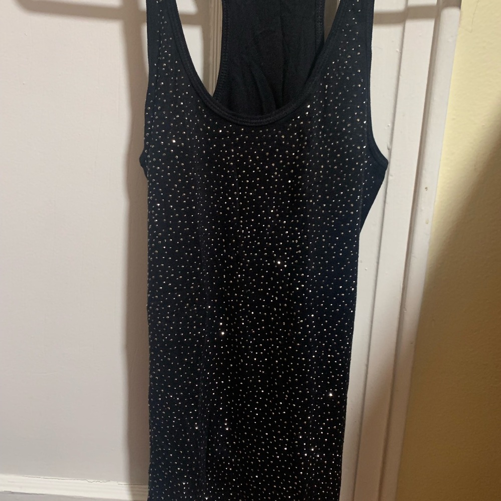 Express Sleek Black Racerback Tank - Picture 2 of 4
